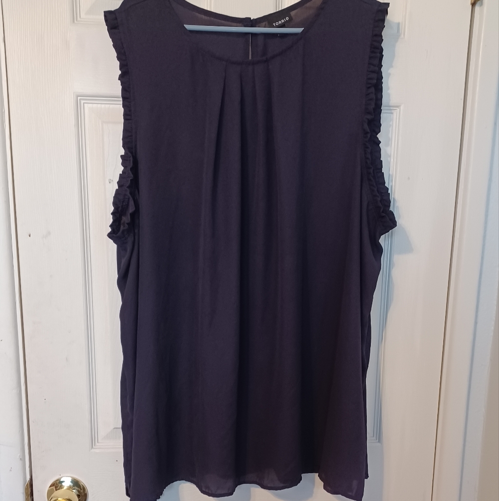 Torrid purple Sleeveless Blouse